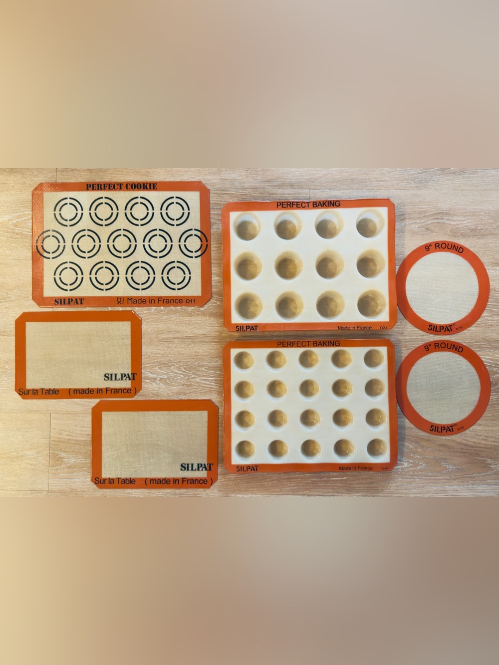 Silpat 7 Piece Set, Food-grade Silicone Baking Mats, Made in France